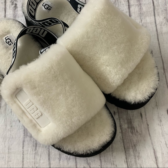 Women's UGG Disco Slide White Sheepskin - Picture 5 of 14